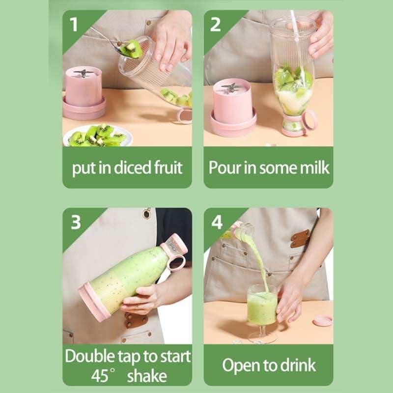 USB Rechargeable Portable Mini Juicer Blender