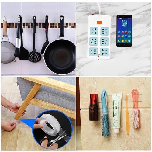 Ivy Grip Double Sided Tape Heavy Duty - Multipurpose Removable Traceless Mounting Adhesive Tape