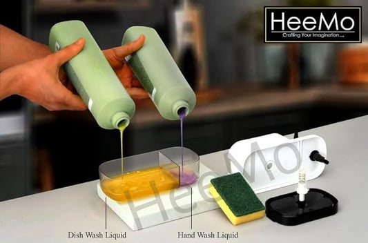 Soap Dispenser for Kitchen | 3 in 1 Soap Dispenser for Kitchen (Sponge Free) with Sponge Holder